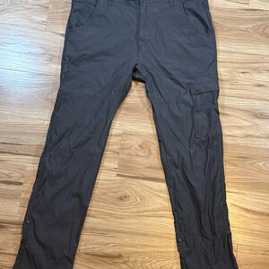 prAna Men’s Slim Fit Hiking Pants 34x30 Gray